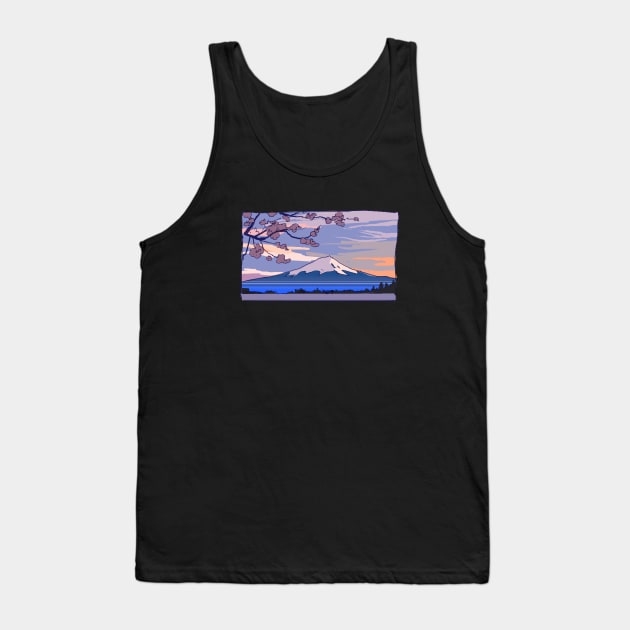 fuji-san Tank Top by Feecle